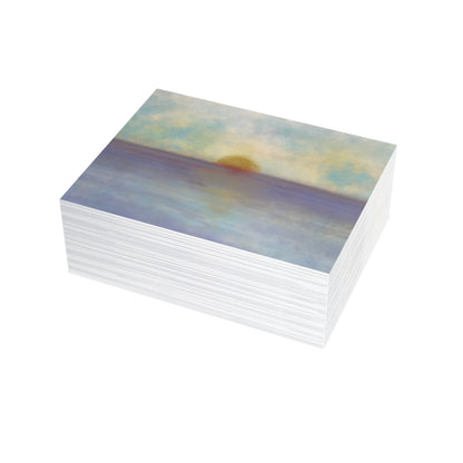 Abstract Coastal 5 Folded Greeting Card