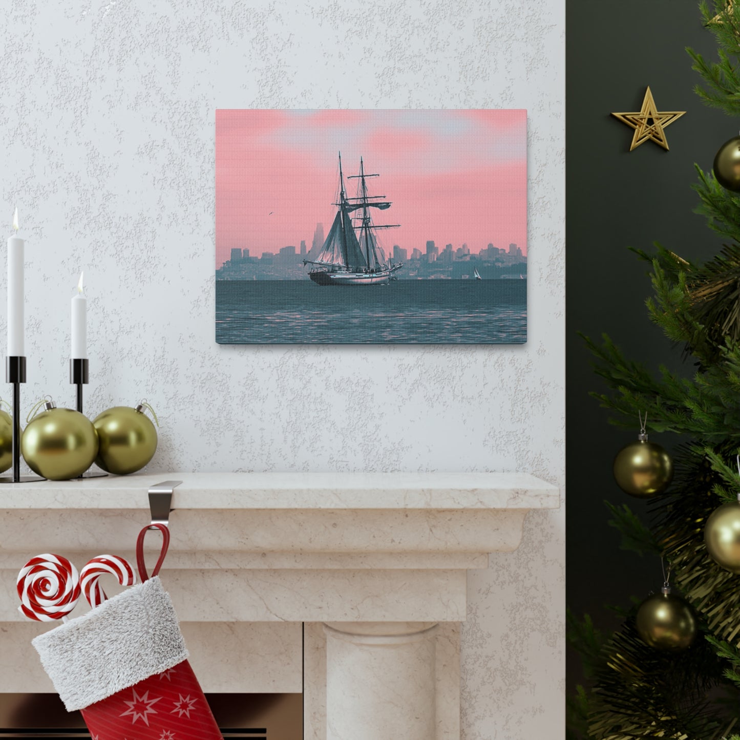 SF Bay Schooner Canvas Print