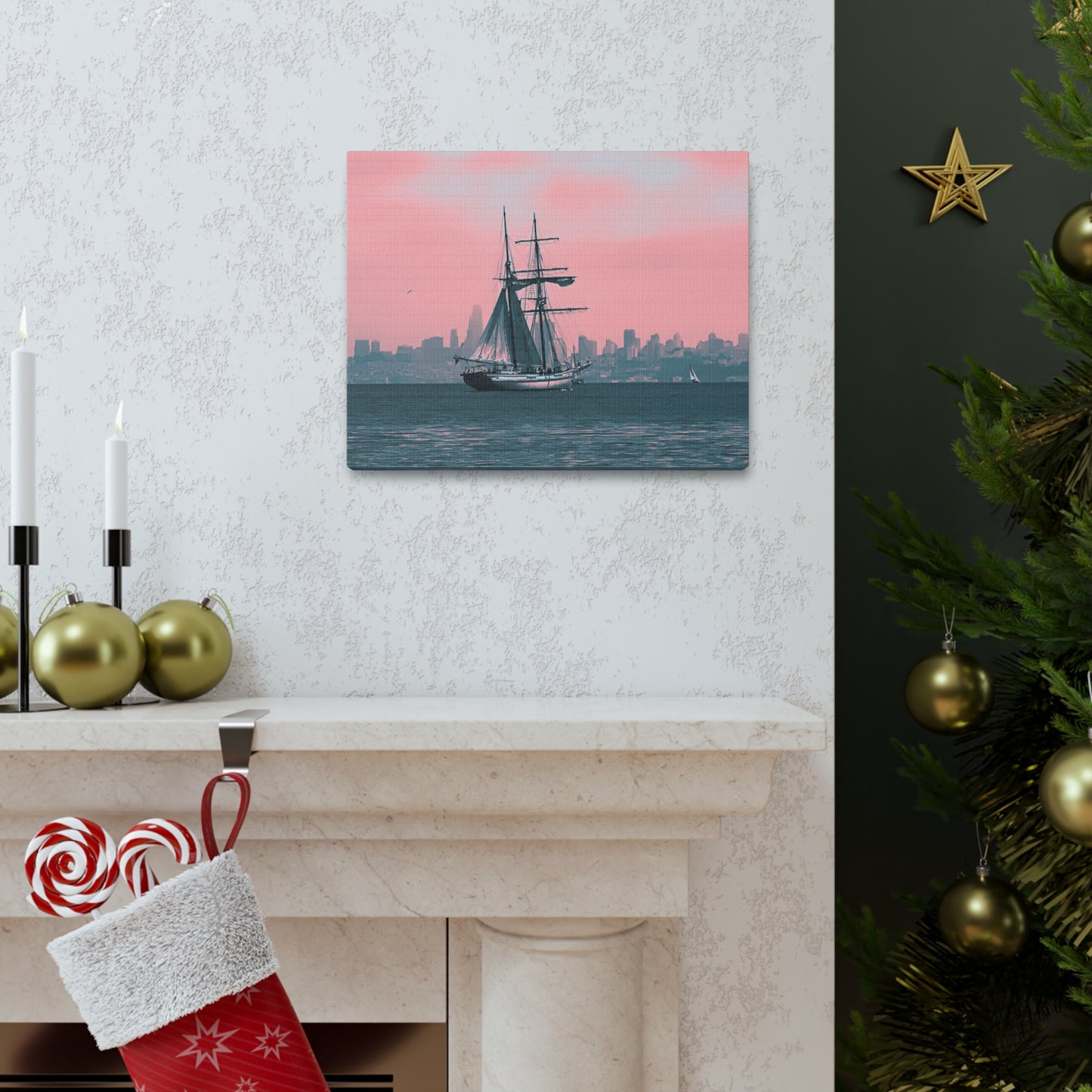 SF Bay Schooner Canvas Print