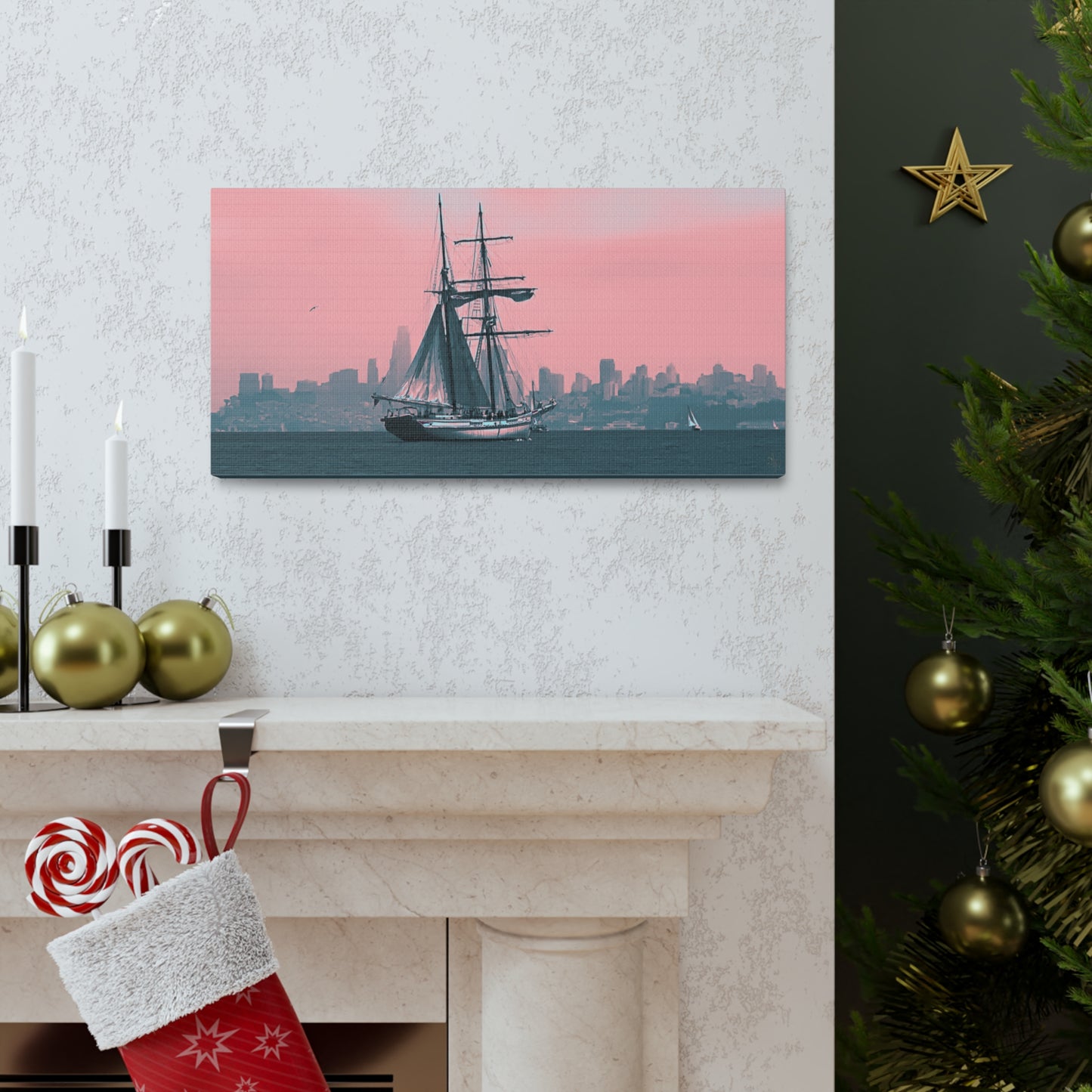 SF Bay Schooner Canvas Print