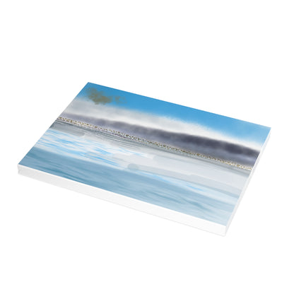 Abstract Coastal 1 Folded Greeting Card