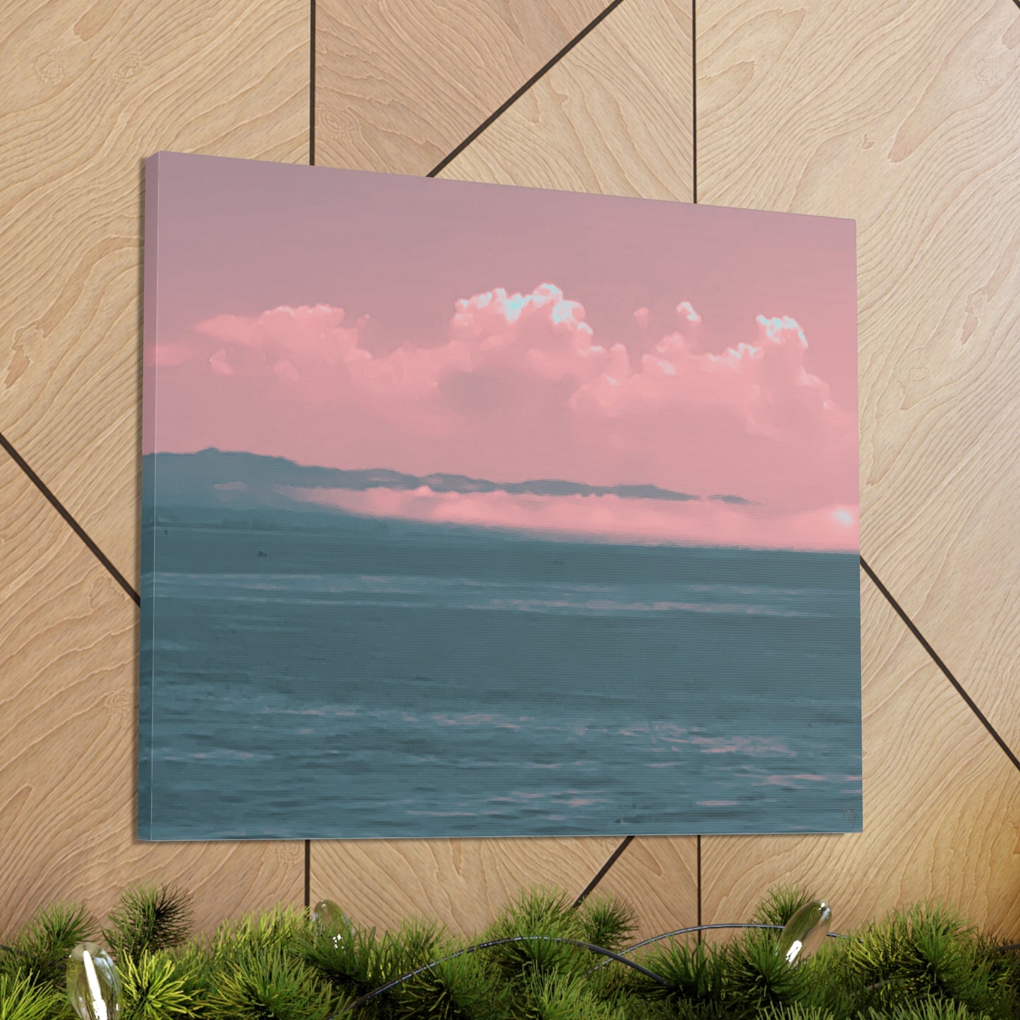 Croco-Cloud Canvas Print