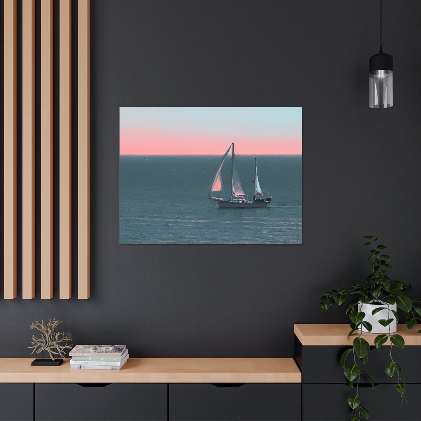 Way to Horizon Canvas Print