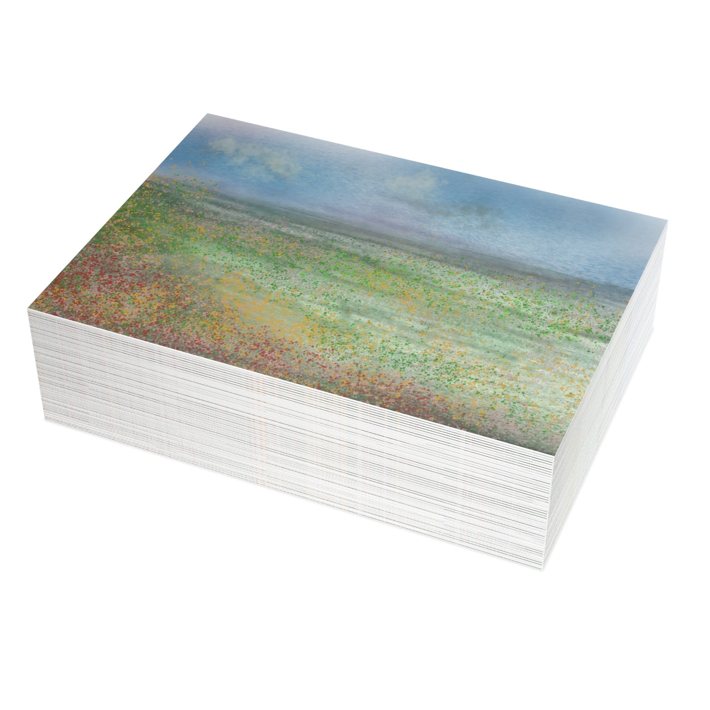 Abstract Coastal 6 Folded Greeting Card