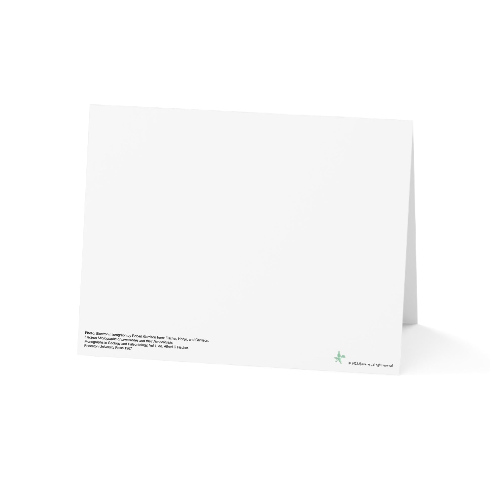 Coccolith Folded Greeting Card - Alja Design