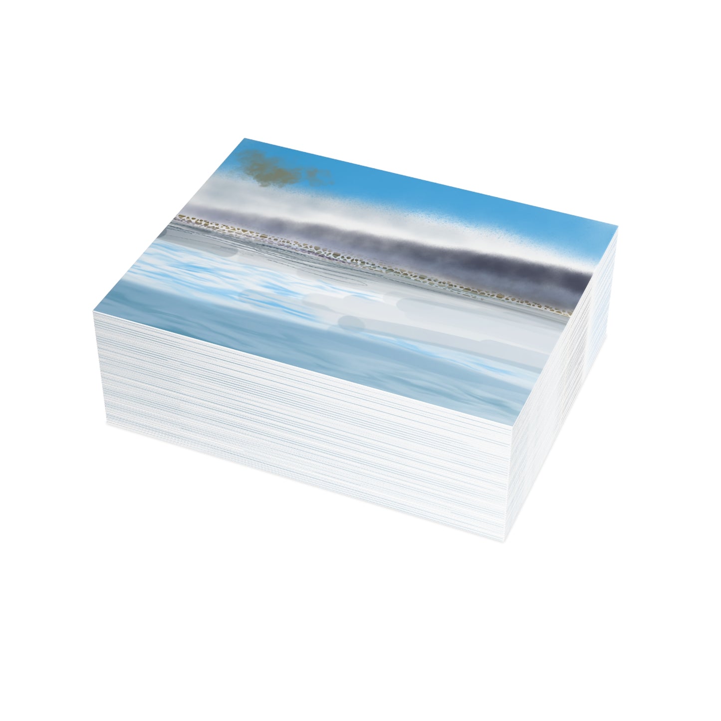 Abstract Coastal 1 Folded Greeting Card