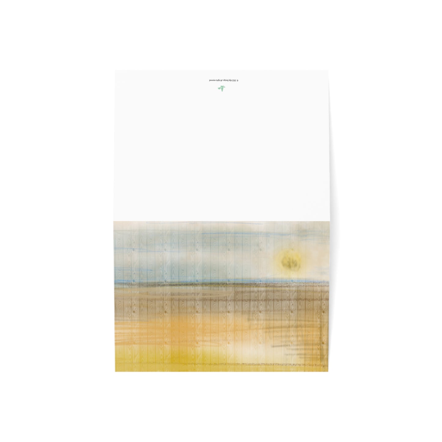 Abstract Coastal 3 Folded Greeting Card