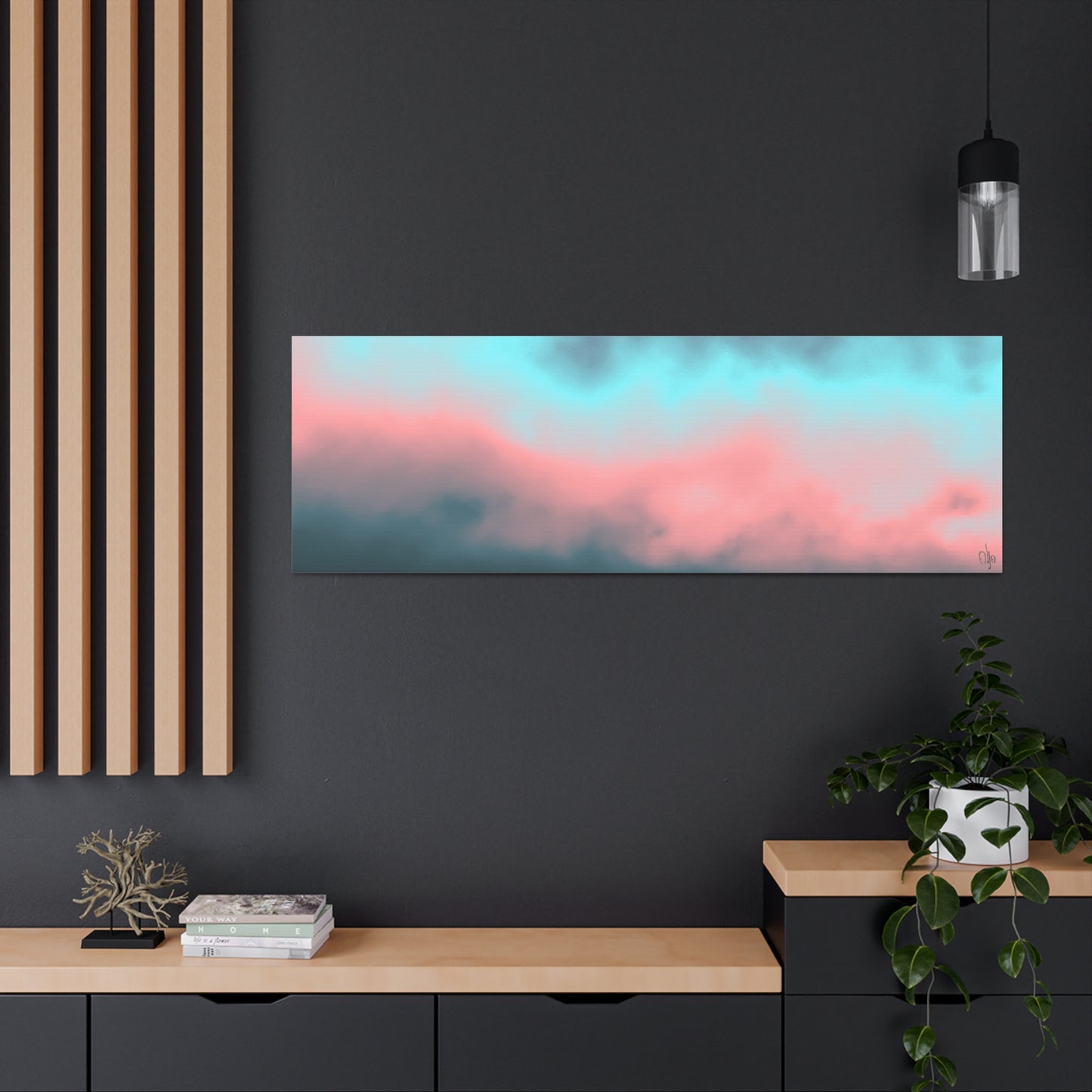 Electrifying Gradient Canvas Print