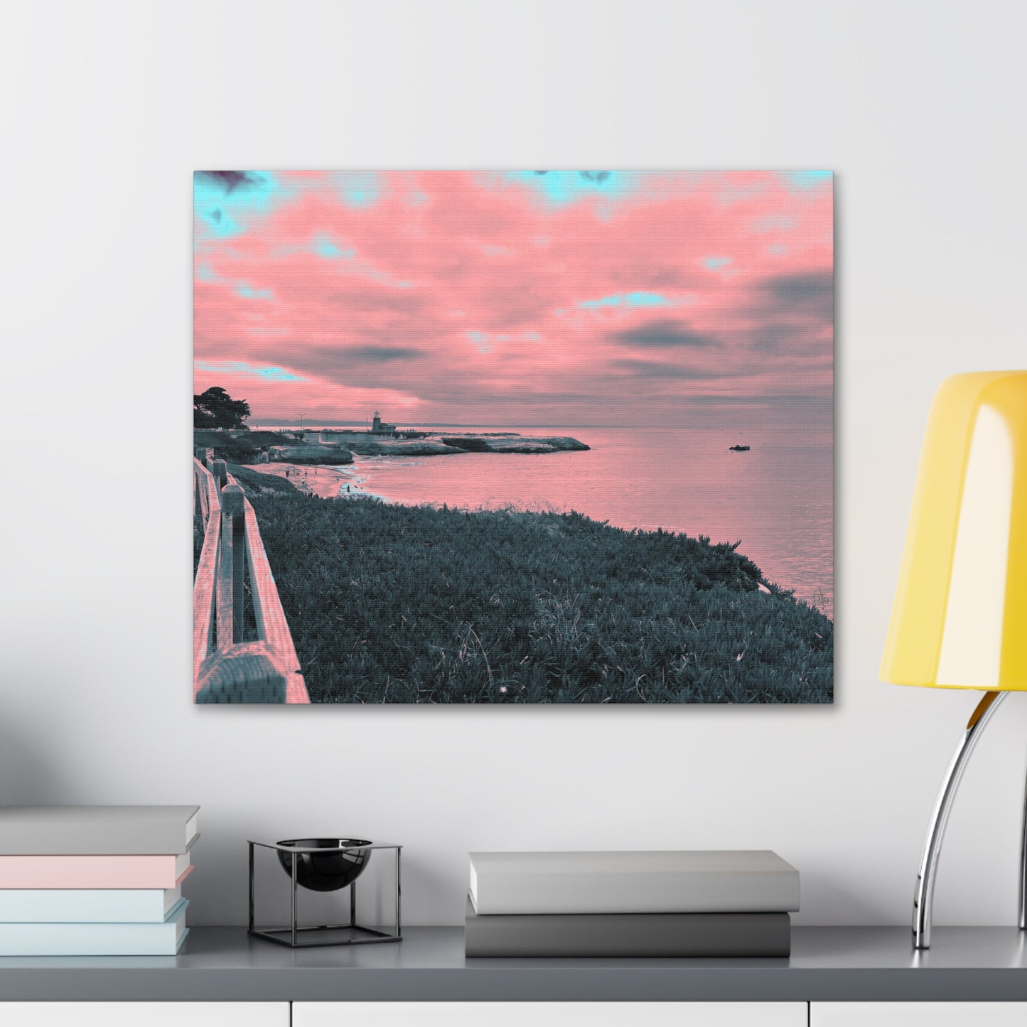 Red Lighthouse Canvas Print