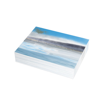 Abstract Coastal 1 Folded Greeting Card