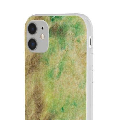 iPhone and Samsung Galaxy Flexi Phone Case Green Marble