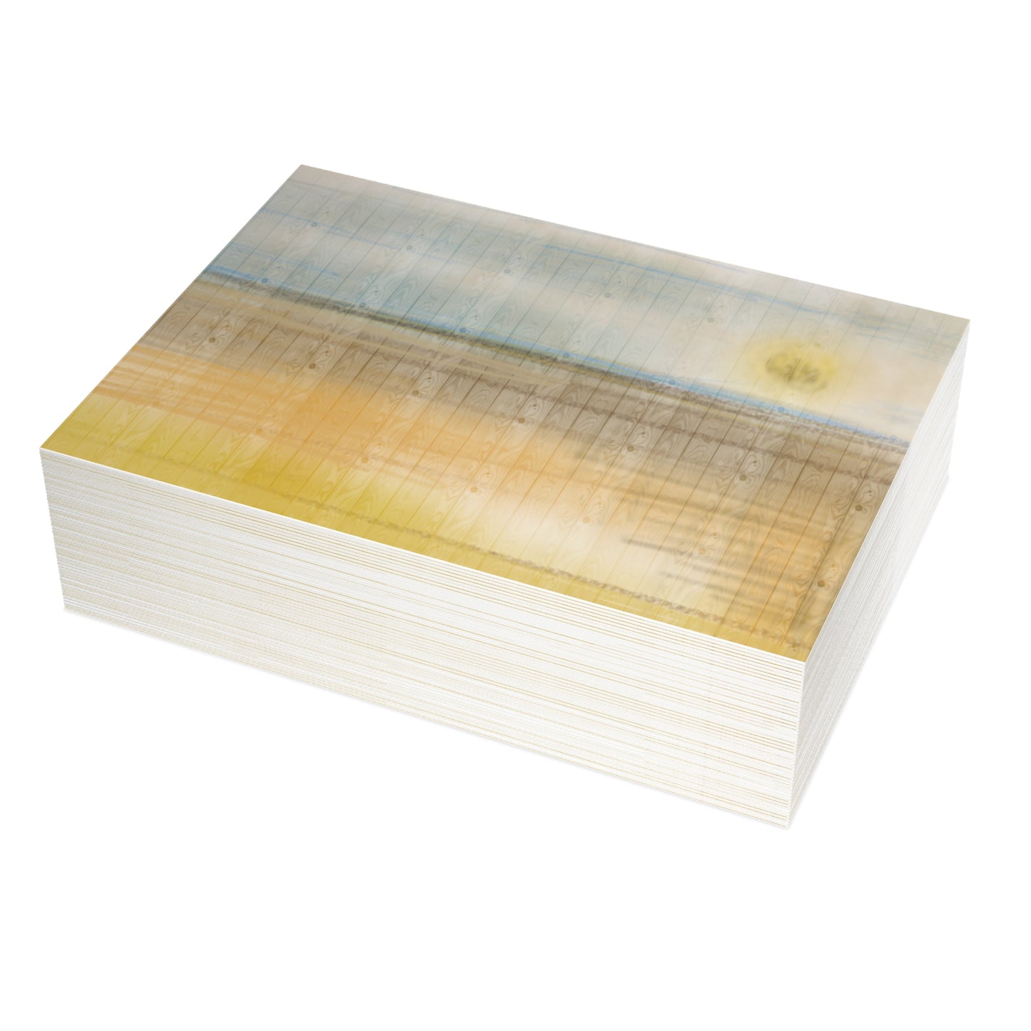 Abstract Coastal 3 Folded Greeting Card