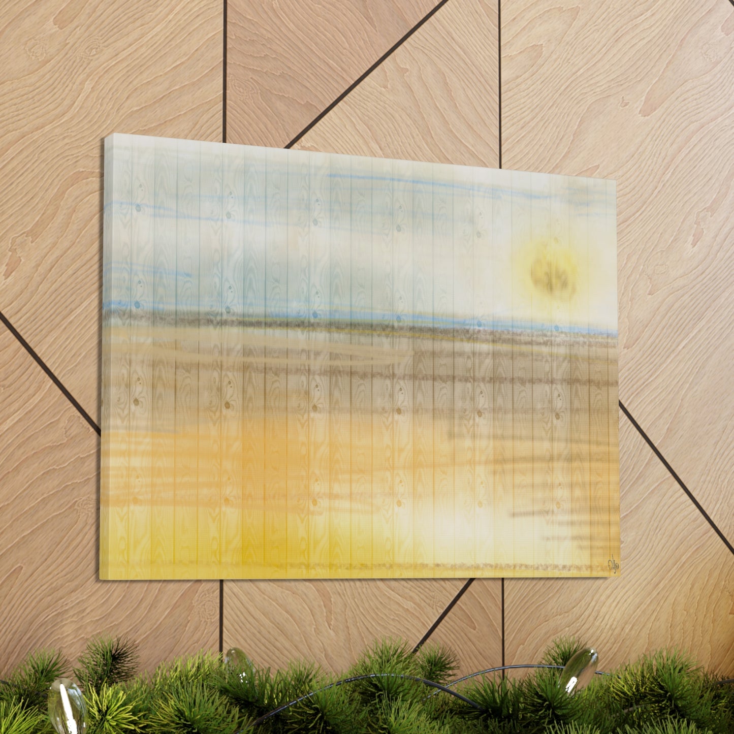 Abstract Coastal 3 Canvas Print