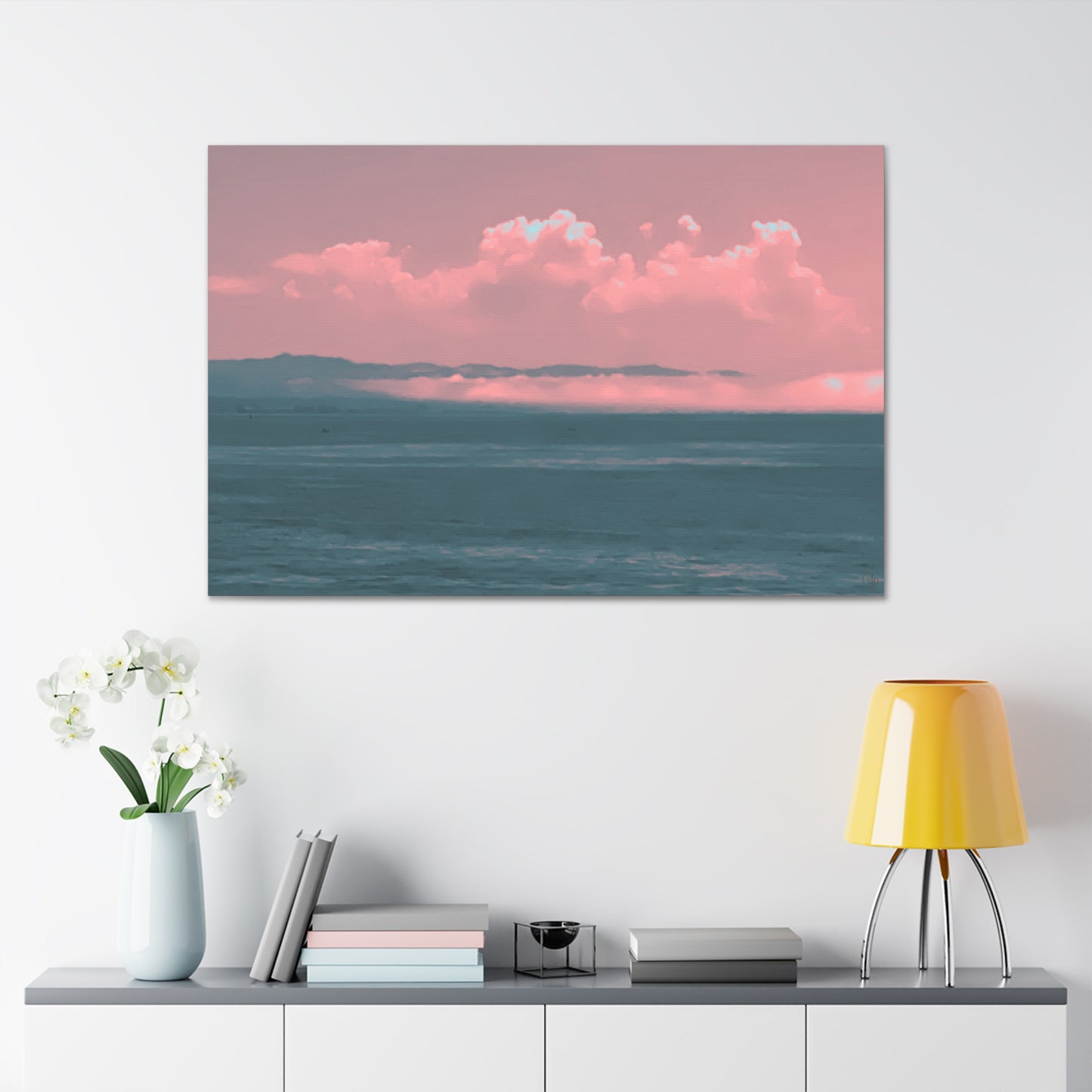 Croco-Cloud Canvas Print