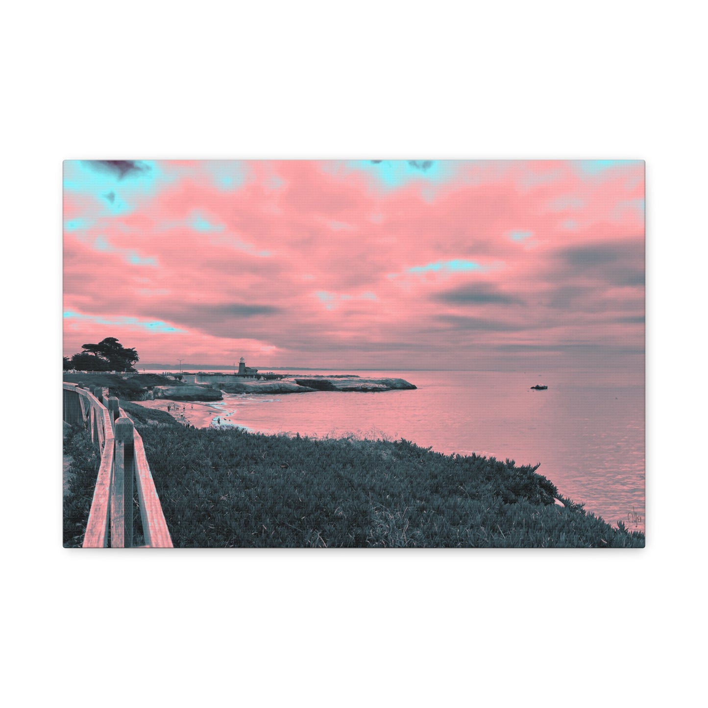 Red Lighthouse Canvas Print