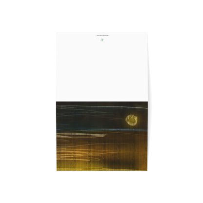 Abstract Coastal 12 Folded Greeting Card