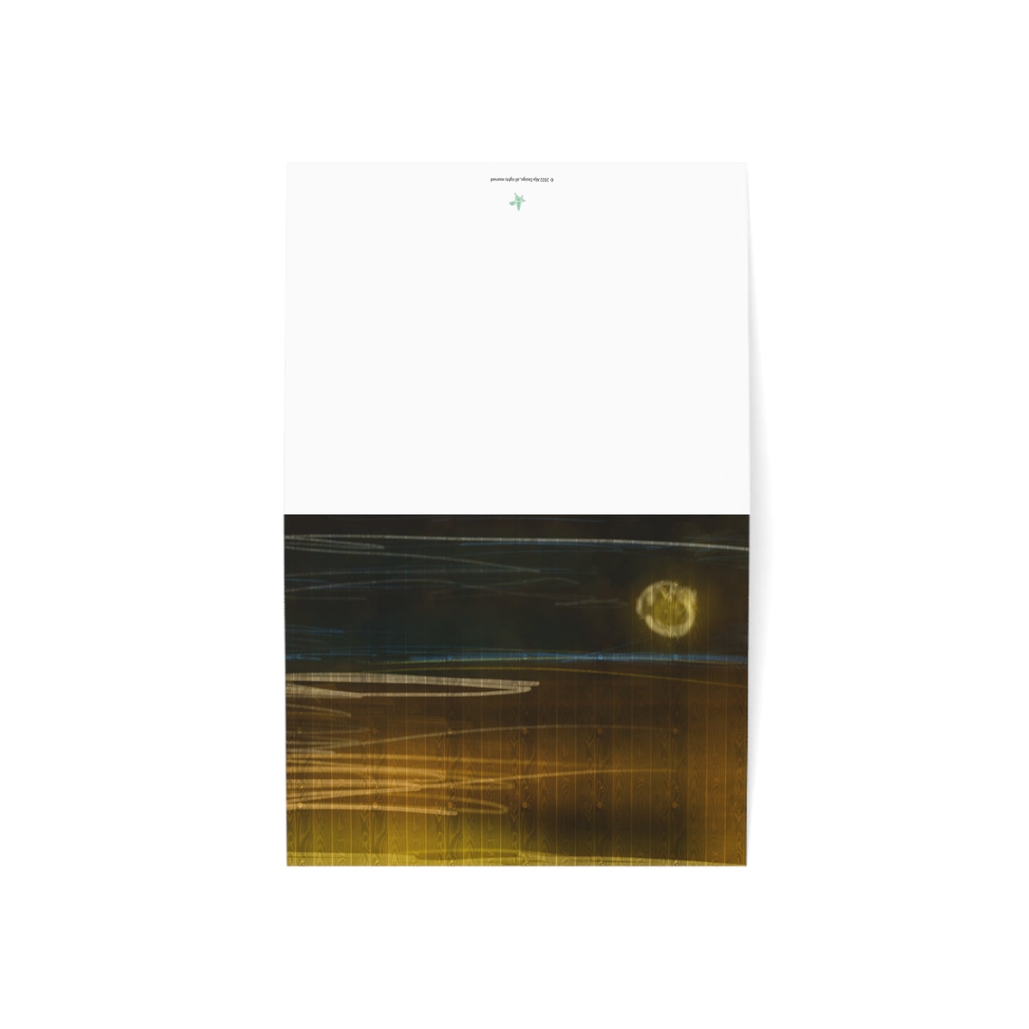 Abstract Coastal 12 Folded Greeting Card