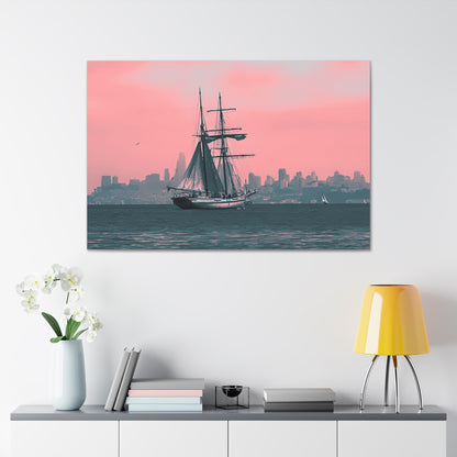 SF Bay Schooner Canvas Print