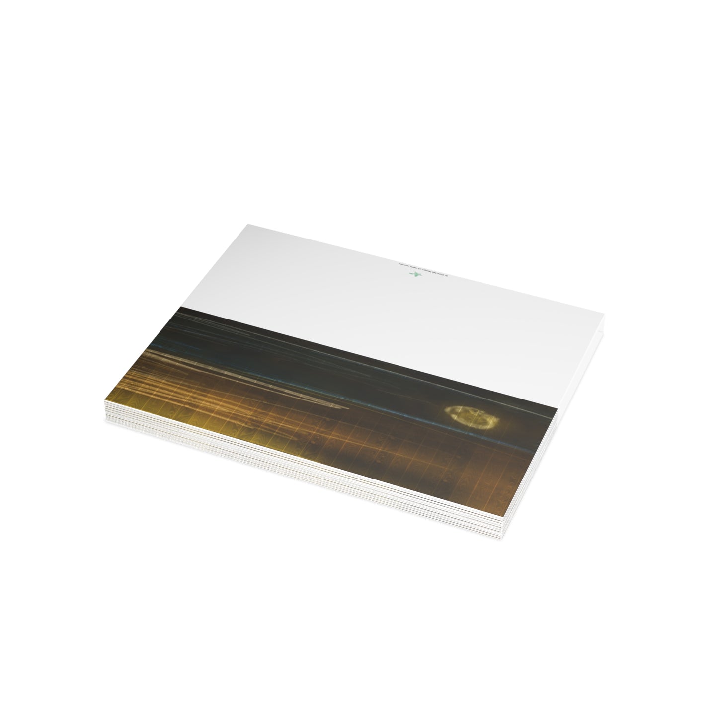 Abstract Coastal 12 Folded Greeting Card