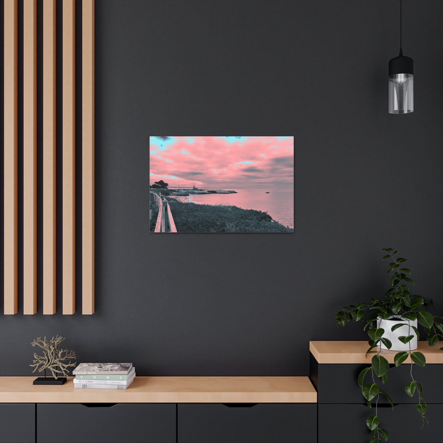 Red Lighthouse Canvas Print