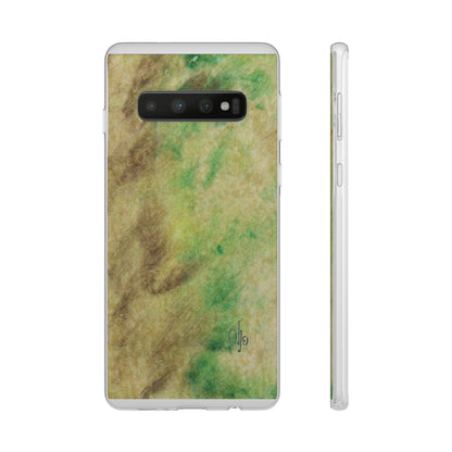 iPhone and Samsung Galaxy Flexi Phone Case Green Marble