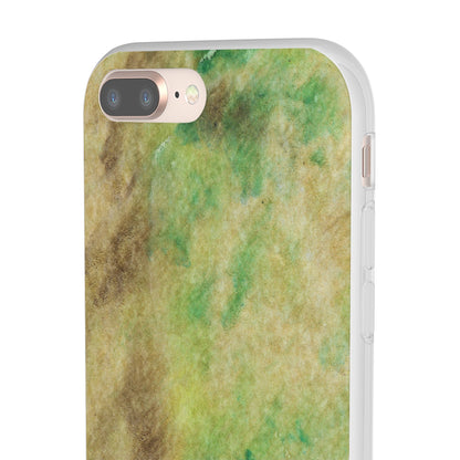 iPhone and Samsung Galaxy Flexi Phone Case Green Marble