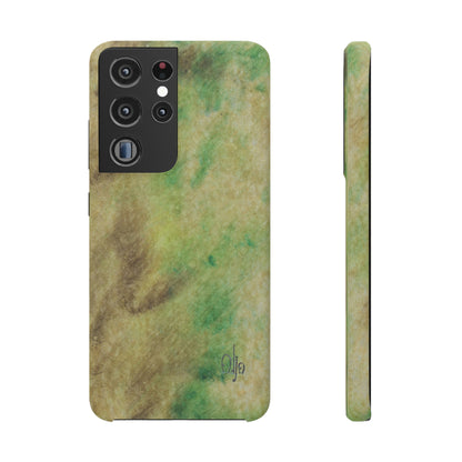 iPhone Samsung Galaxy Pixel5G Snap Case Phone Case Green Marble