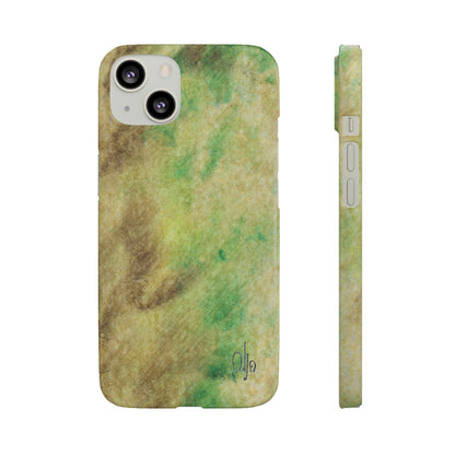 iPhone Samsung Galaxy Pixel5G Snap Case Phone Case Green Marble