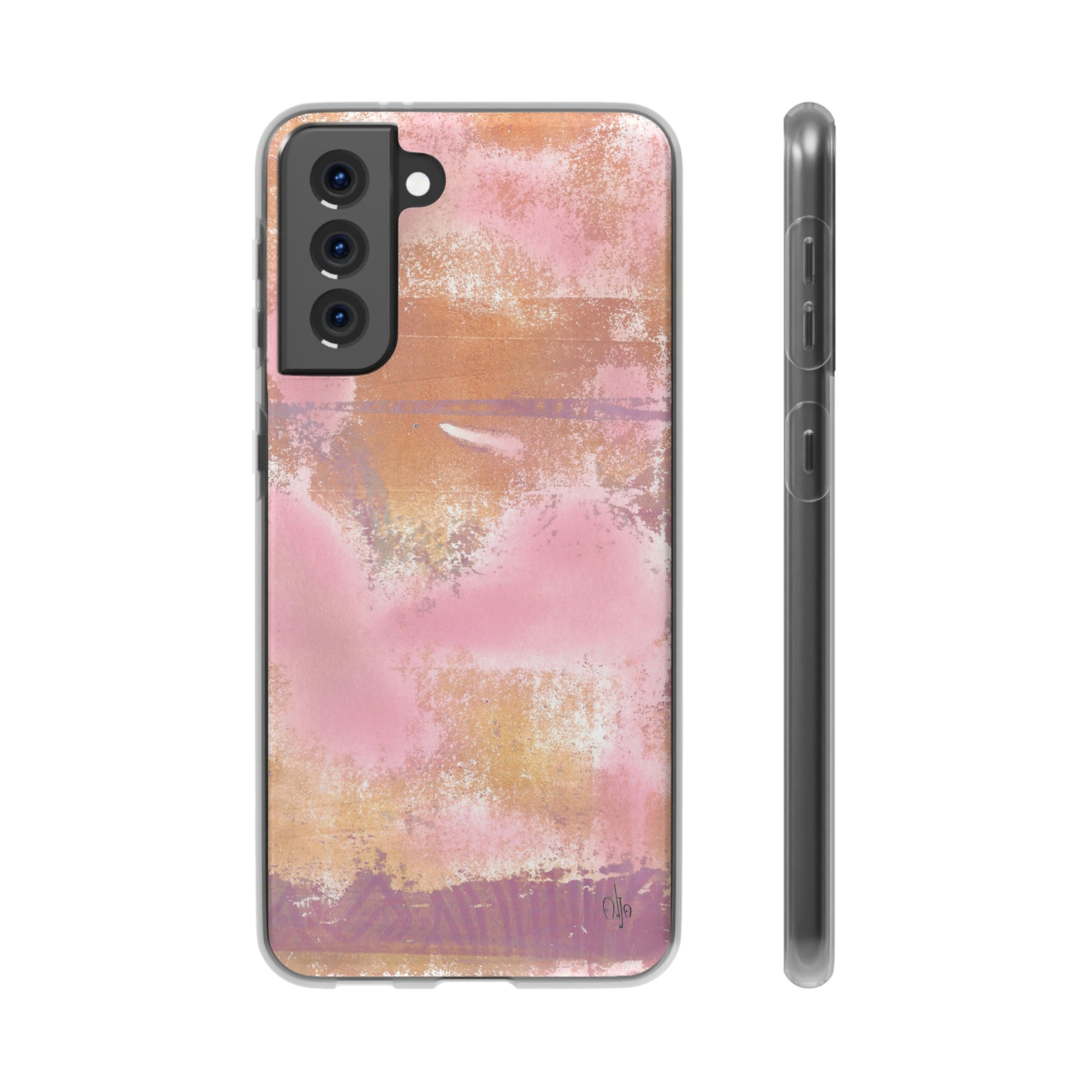 iPhone and Samsung Galaxy Flexi Phone Case Passionate Pink - Alja Design