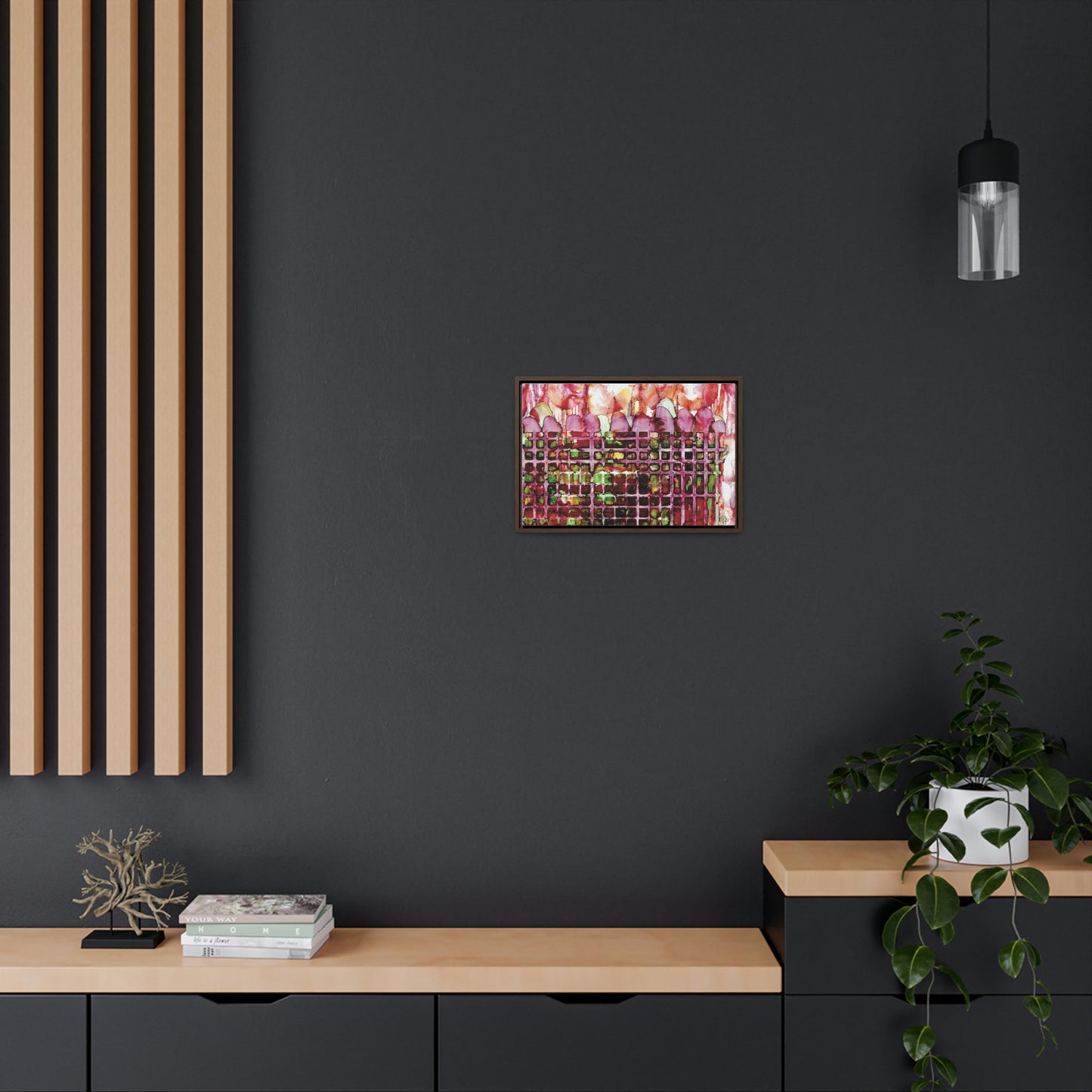 Off the Grid 14 Framed Canvas Print - Alja Design