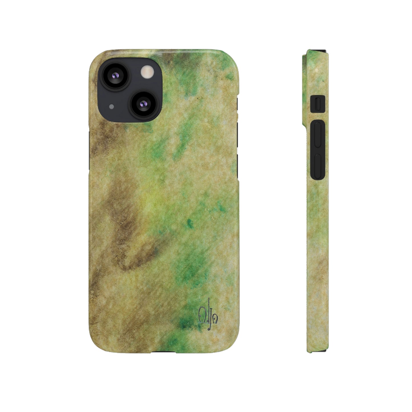 iPhone Samsung Galaxy Pixel5G Snap Case Phone Case Green Marble