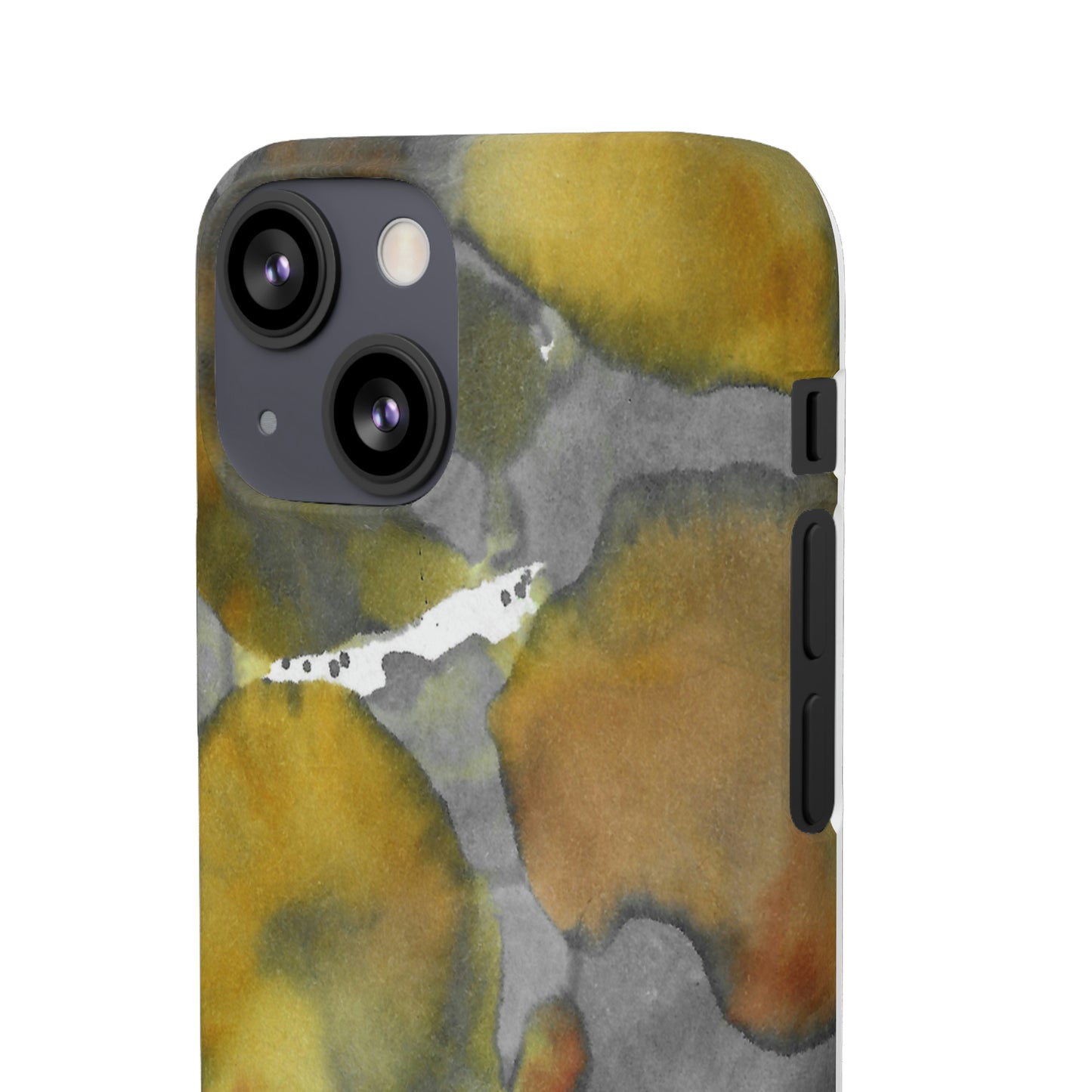 iPhone Samsung Galaxy Pixel5G Snap Case Phone Case Yellow Volcano