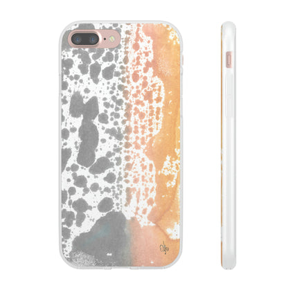 iPhone and Samsung Galaxy Flexi Phone Case Lava Waterfall - Alja Design