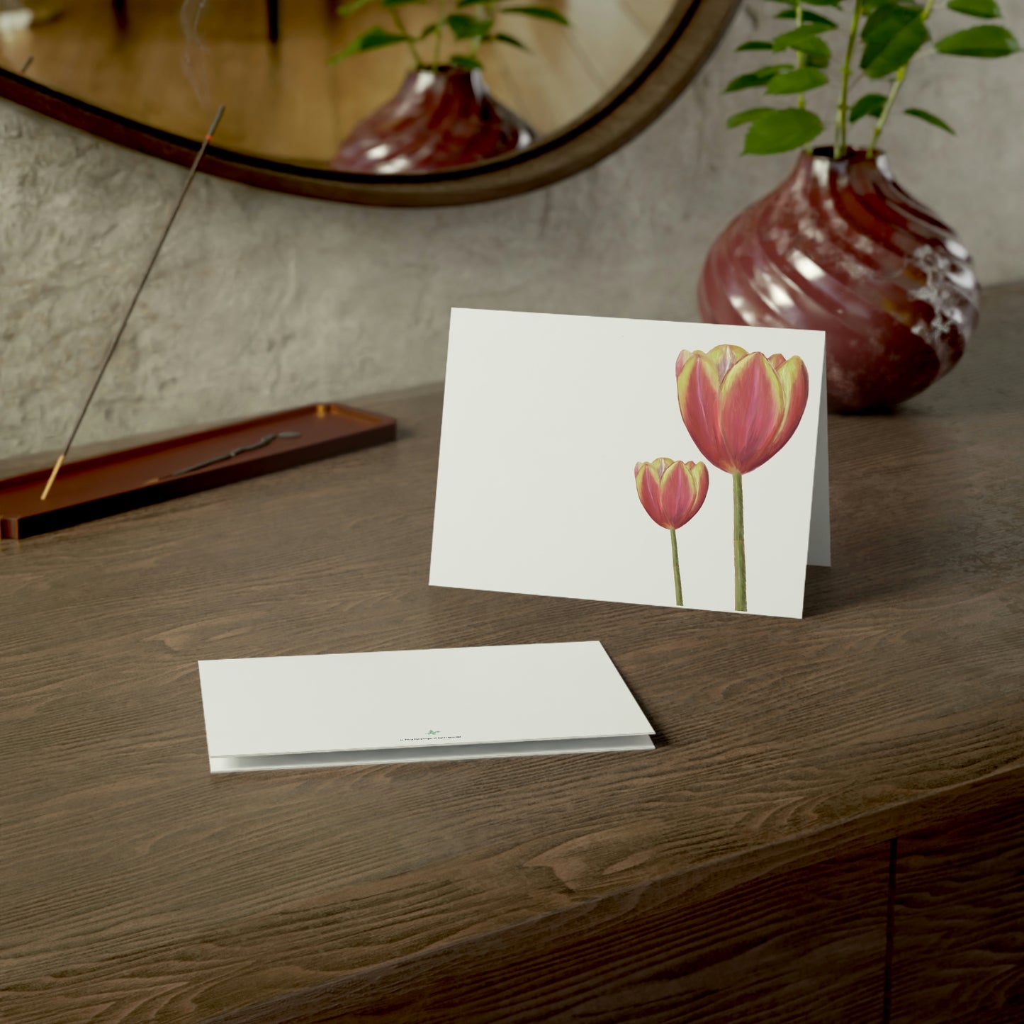 Tulips Folded Greeting Card