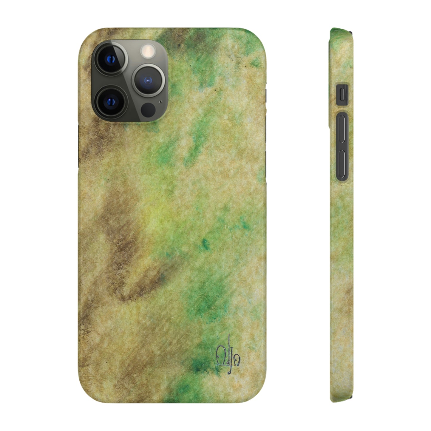 iPhone Samsung Galaxy Pixel5G Snap Case Phone Case Green Marble