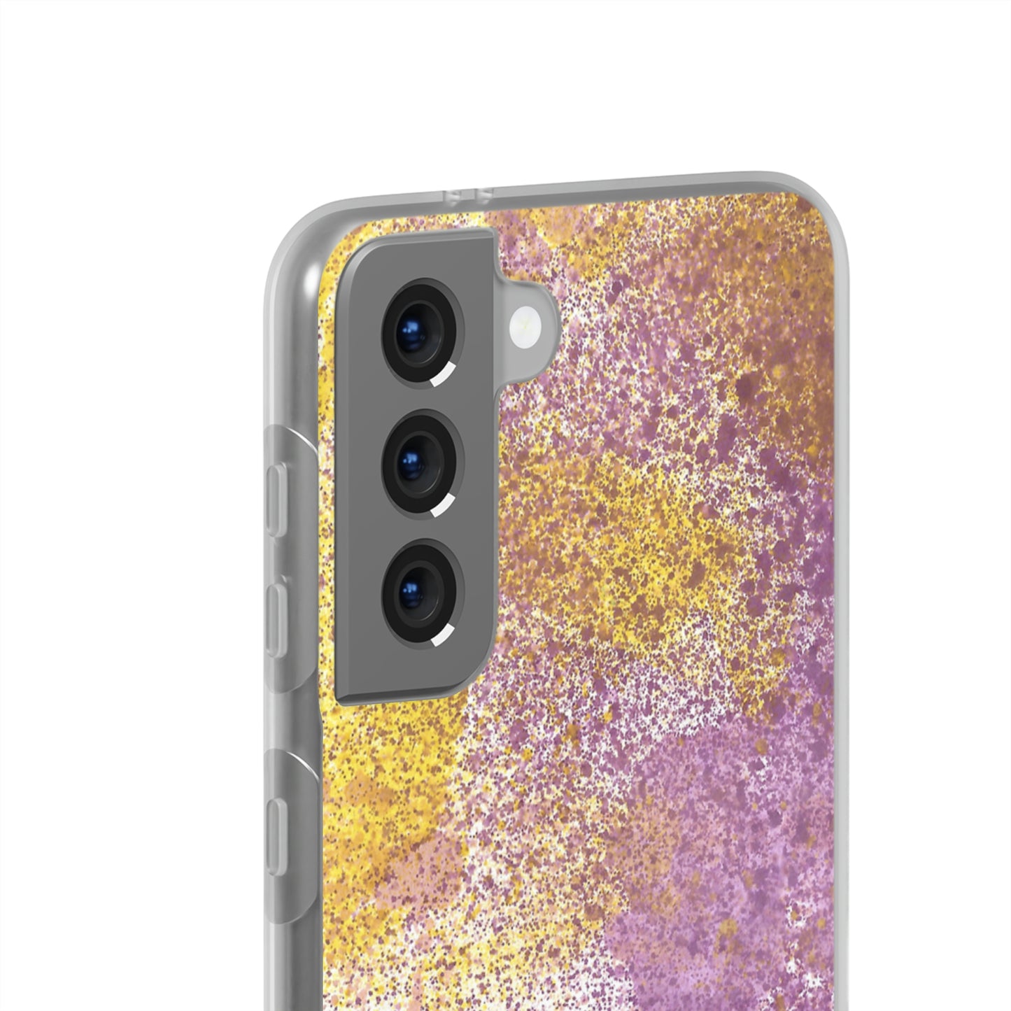 iPhone and Samsung Galaxy Flexi Phone Case Purple Blocks - Alja Design