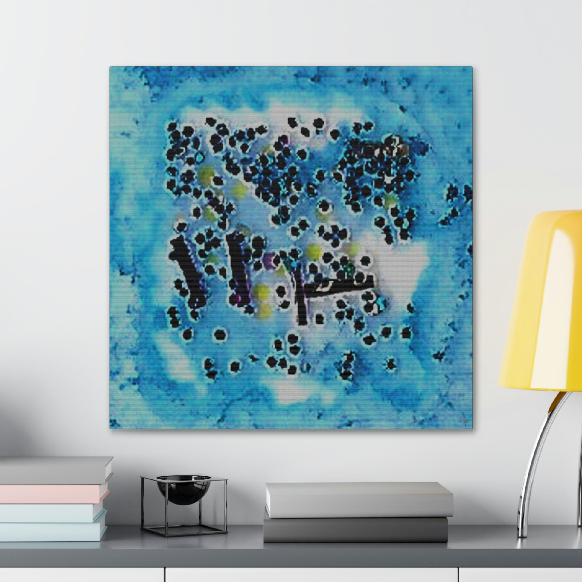 Fractal Blue 3 Canvas Print - Alja Design