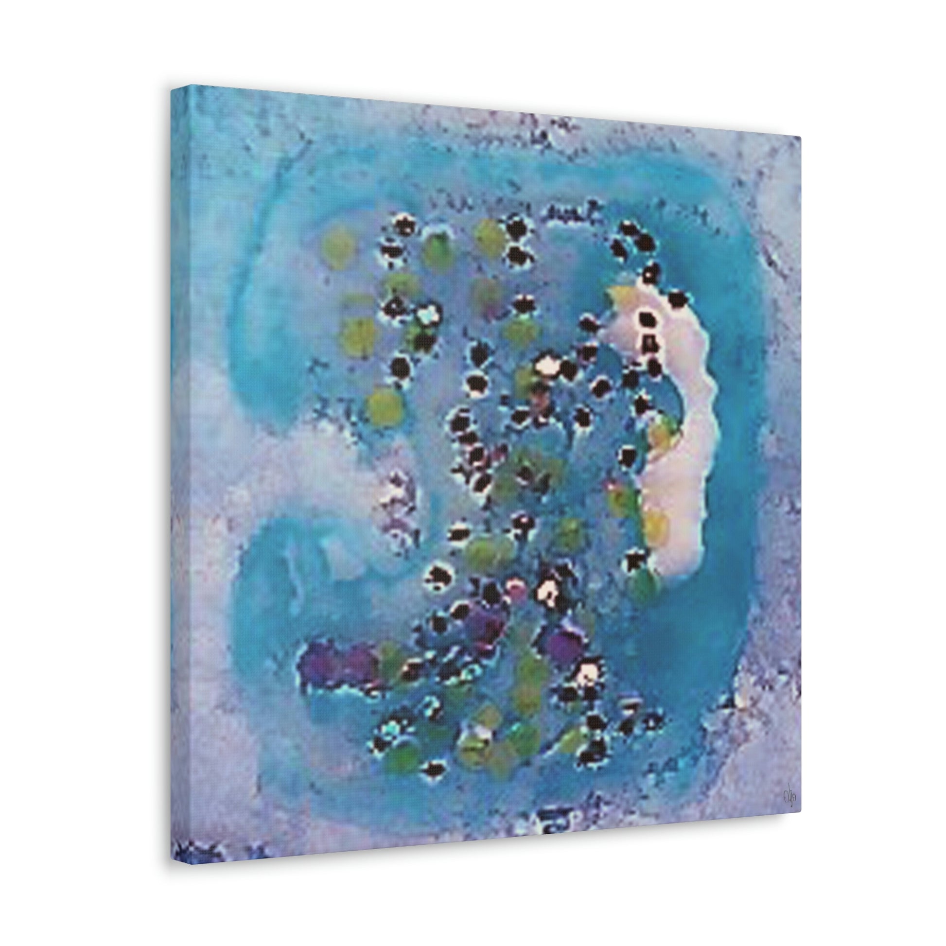 Fractal Blue 12 Canvas Print - Alja Design
