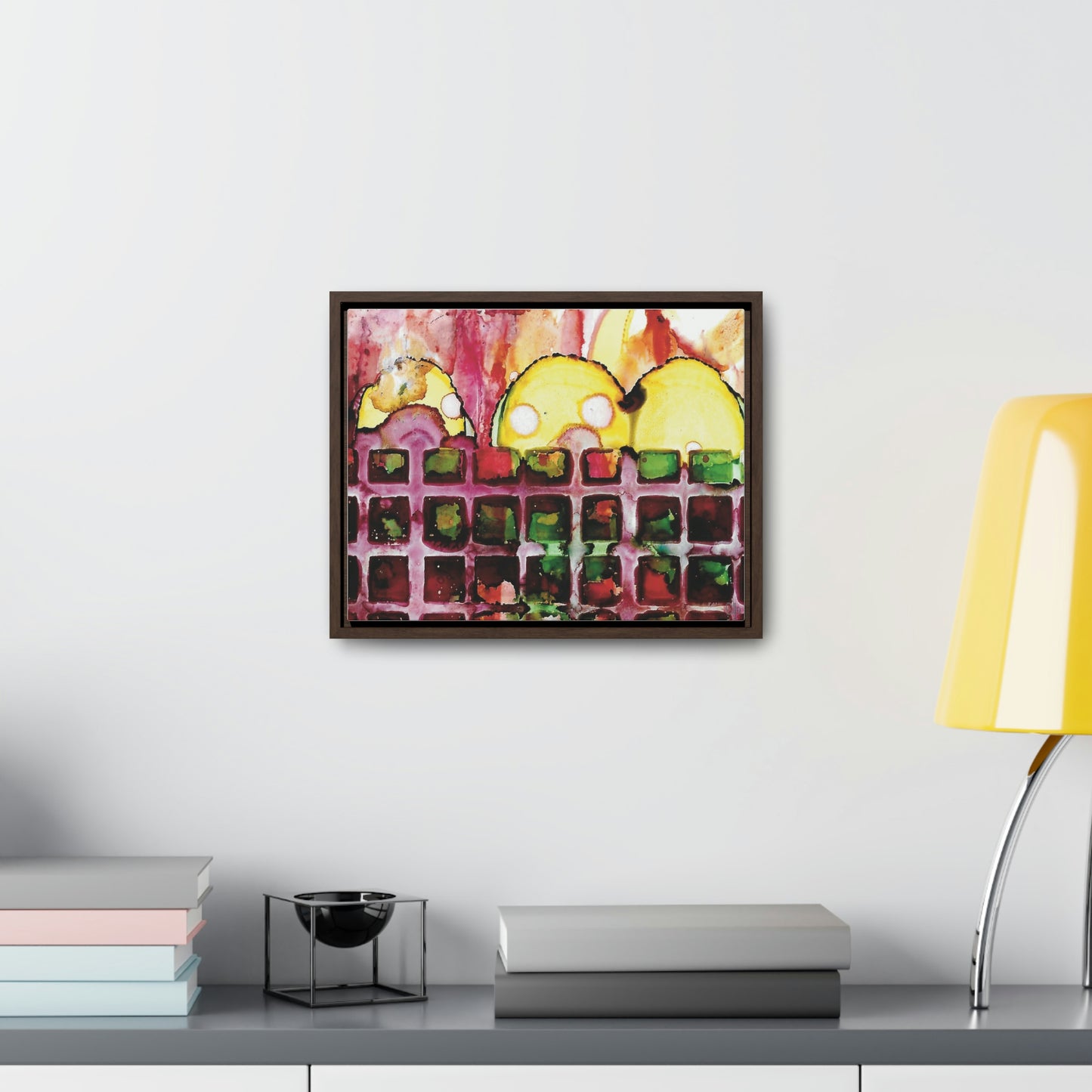 Off the Grid 4 Framed Canvas Print - Alja Design