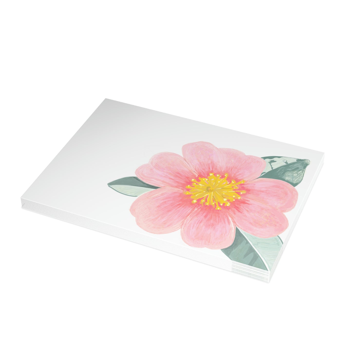 Camellia Folded Greeting Card