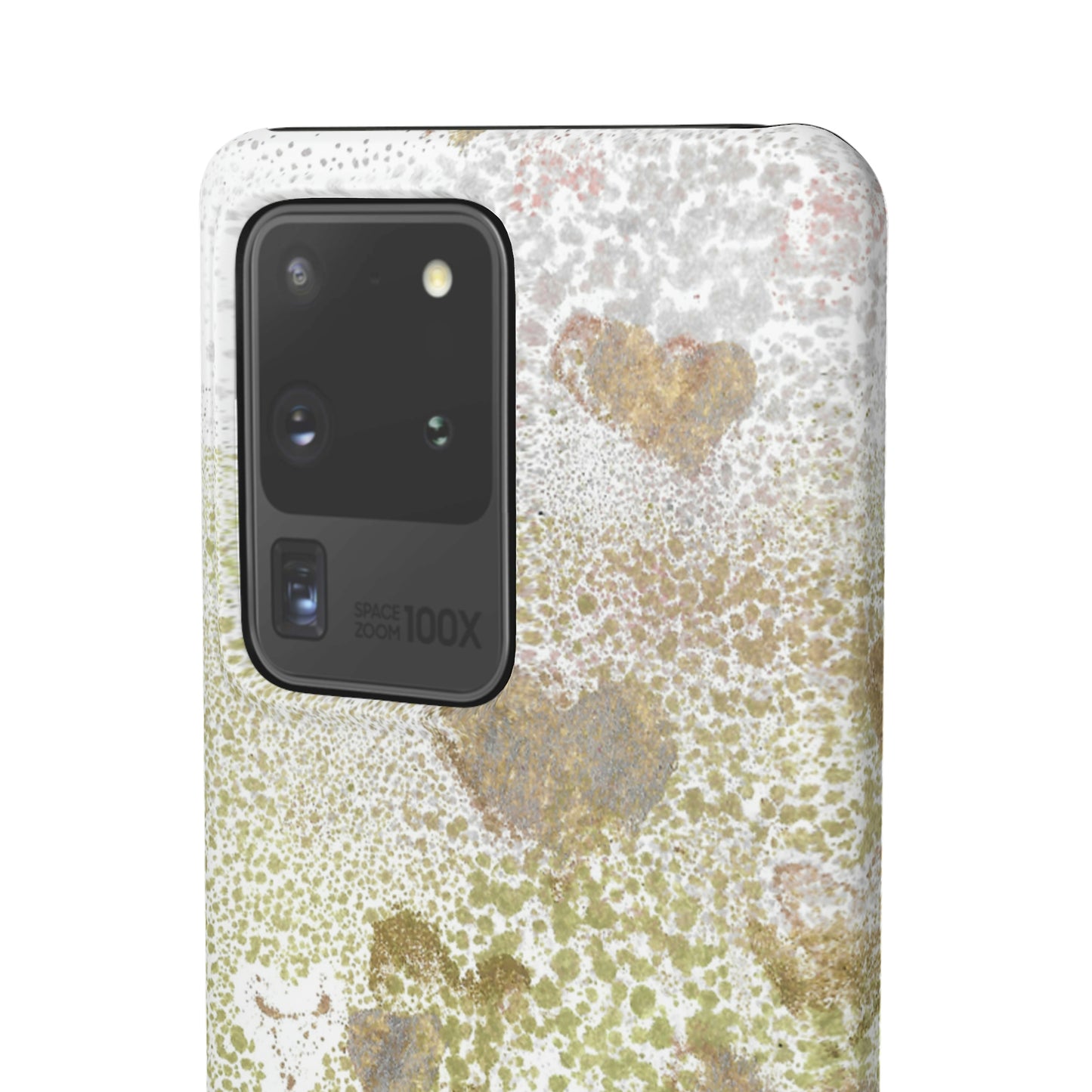 iPhone Samsung Galaxy Pixel5G Snap Case Phone Case Green Hearts