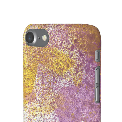 iPhone Samsung Galaxy Pixel5G Snap Case Phone Case Purple Blocks