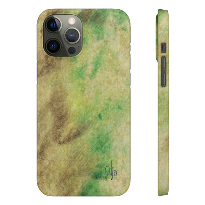 iPhone Samsung Galaxy Pixel5G Snap Case Phone Case Green Marble