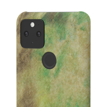 iPhone Samsung Galaxy Pixel5G Snap Case Phone Case Green Marble