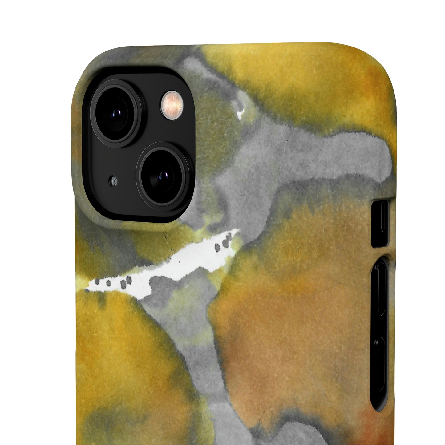 iPhone Samsung Galaxy Pixel5G Snap Case Phone Case Yellow Volcano