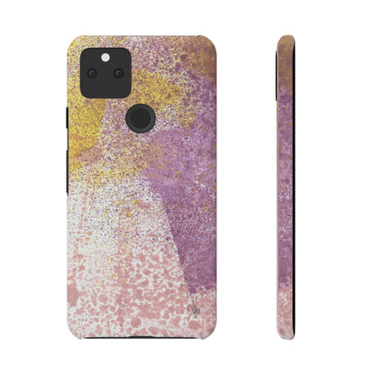 iPhone Samsung Galaxy Pixel5G Snap Case Phone Case Purple Blocks