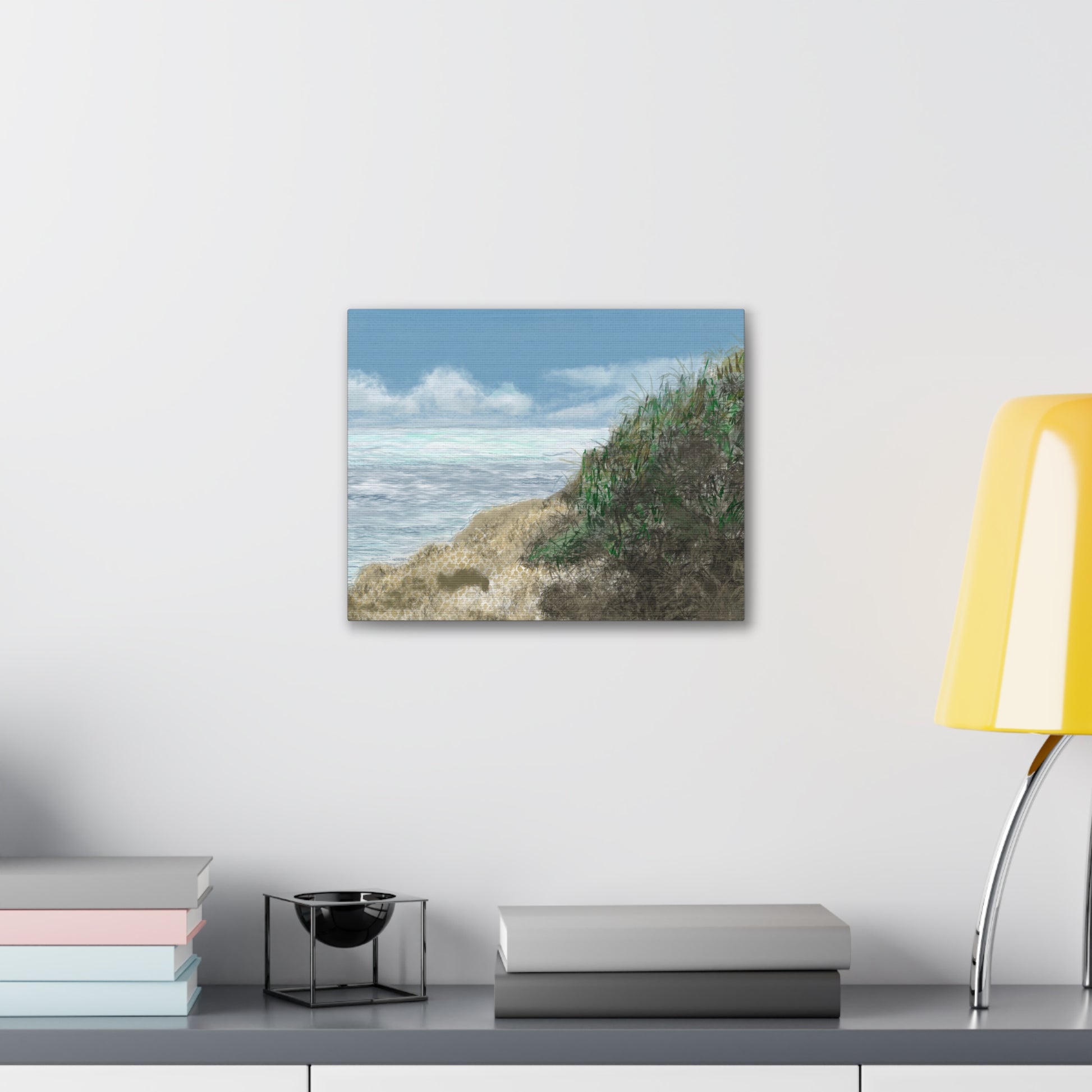 West Cliff Canvas Print - Alja Design