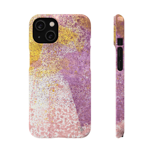 iPhone Samsung Galaxy Pixel5G Snap Case Phone Case Purple Blocks