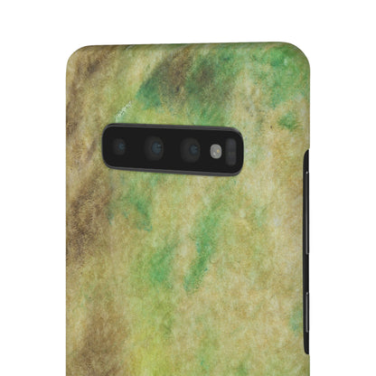 iPhone Samsung Galaxy Pixel5G Snap Case Phone Case Green Marble