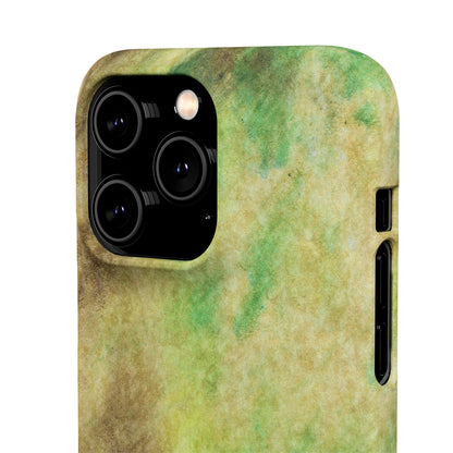 iPhone Samsung Galaxy Pixel5G Snap Case Phone Case Green Marble